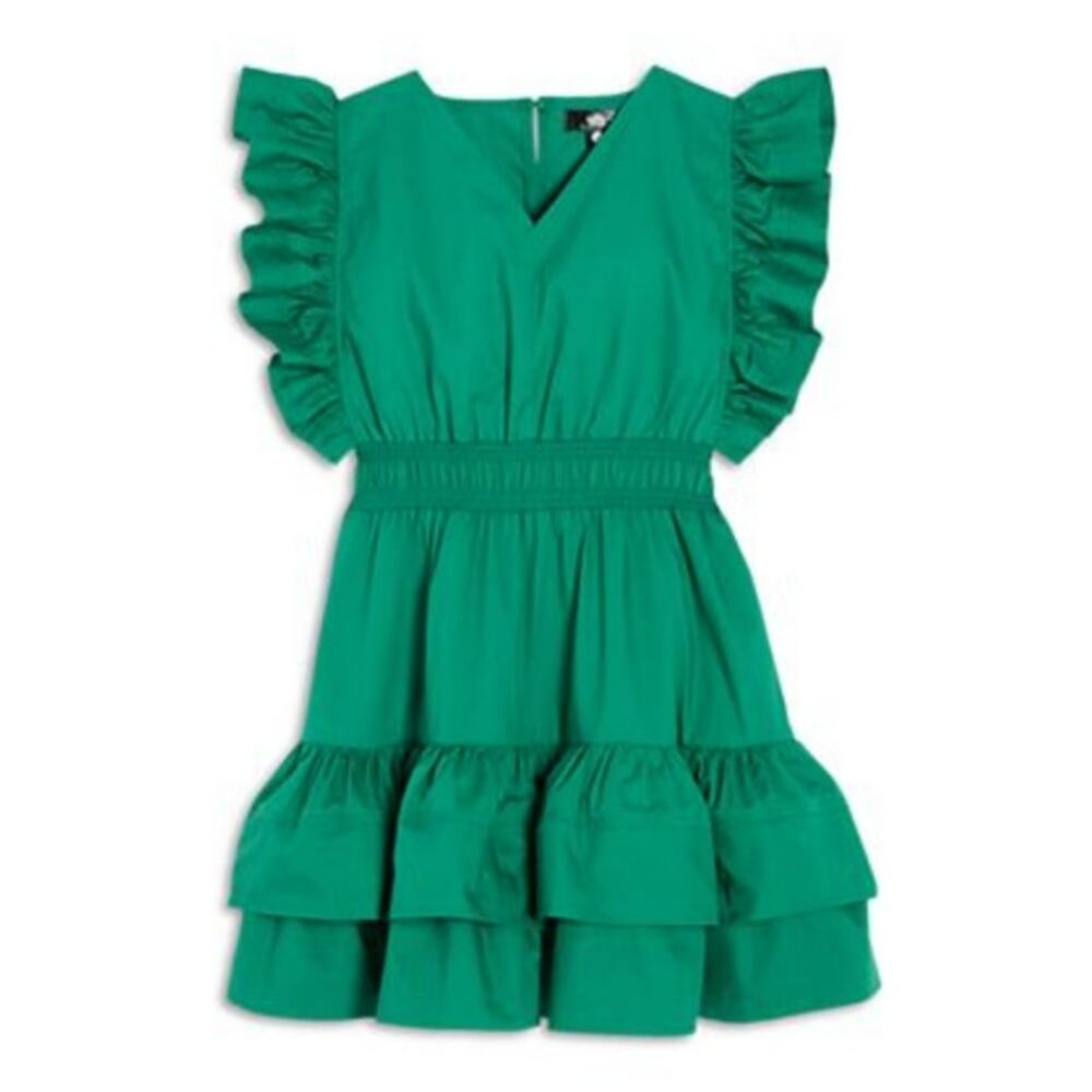 AQUA Girls' Poplin Dress - Little Kid, Big Kid XS 6/6X